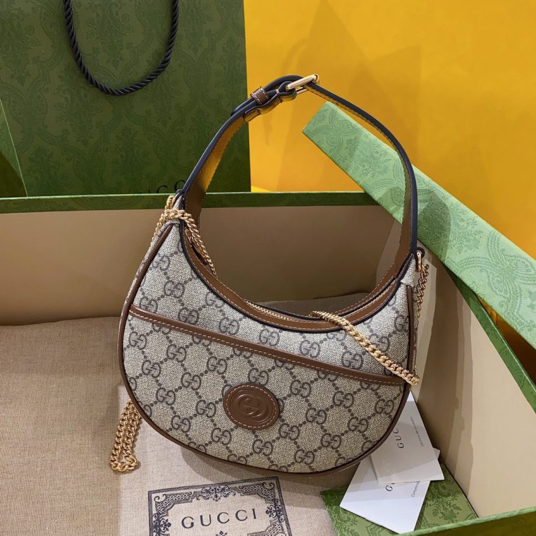 Gucci Half-moon-shaped mini bag with Interlocking Bag – Jessicalhouse